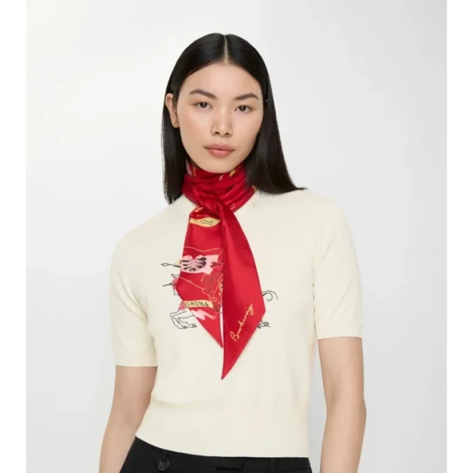 Skinny Watercolour Ekd Silk Scarf