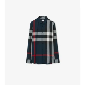 Slim Fit Check Cotton Shirt