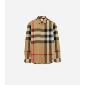 Slim Fit Check Cotton Shirt