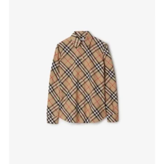 Slim Fit Check Cotton Shirt