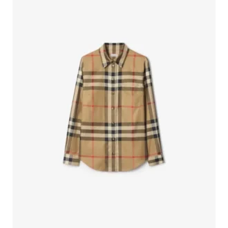 Slim Fit Check Cotton Shirt