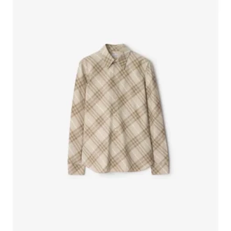 Slim Fit Check Cotton Shirt