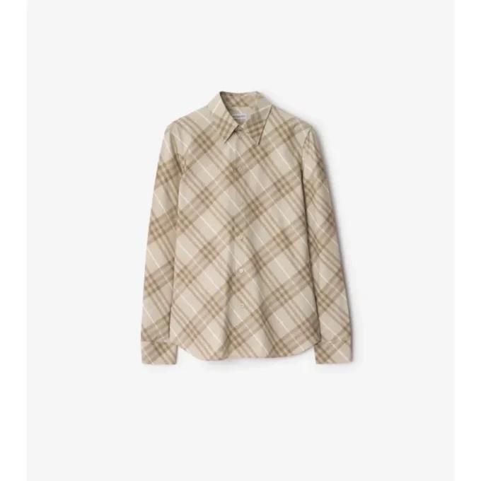 Slim Fit Check Cotton Shirt