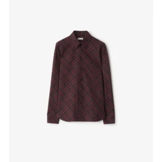 Slim Fit Check Cotton Shirt