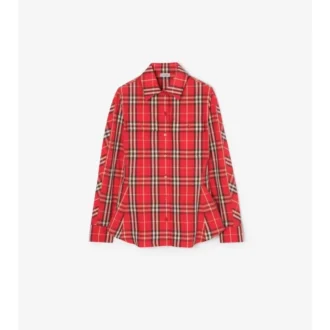Slim Fit Check Cotton Shirt