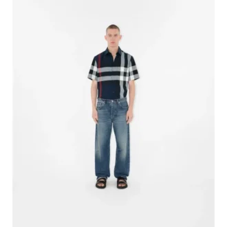 Slim Fit Check Cotton Shirt
