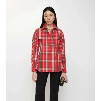 Slim Fit Check Cotton Shirt