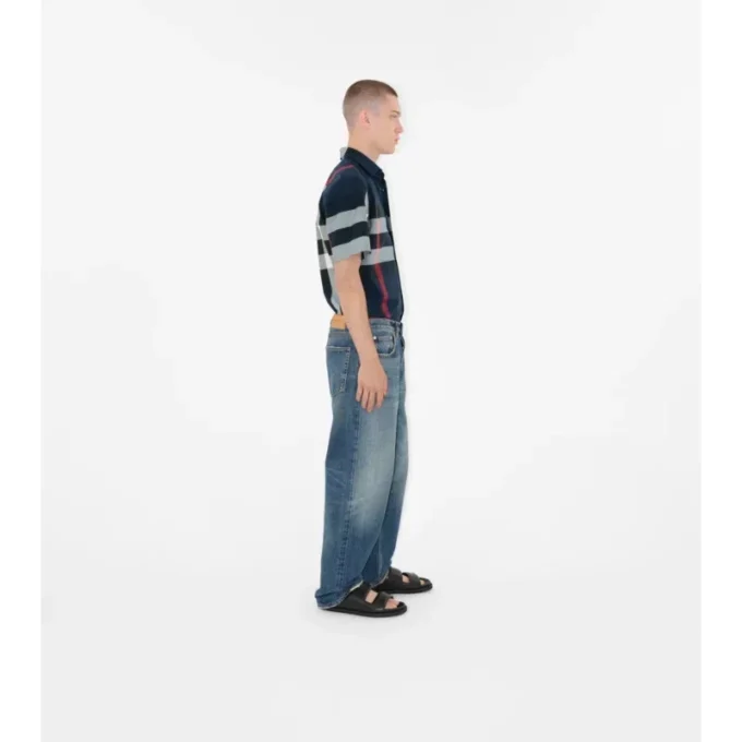 Slim Fit Check Cotton Shirt
