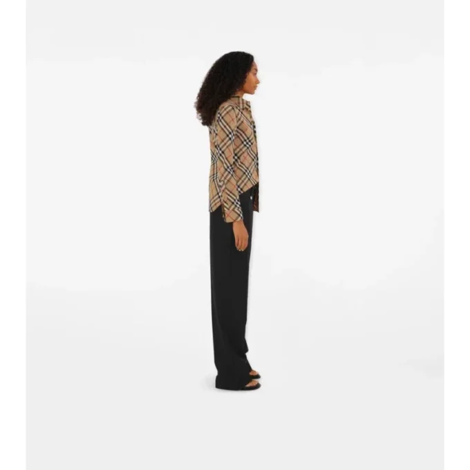 Slim Fit Check Cotton Shirt