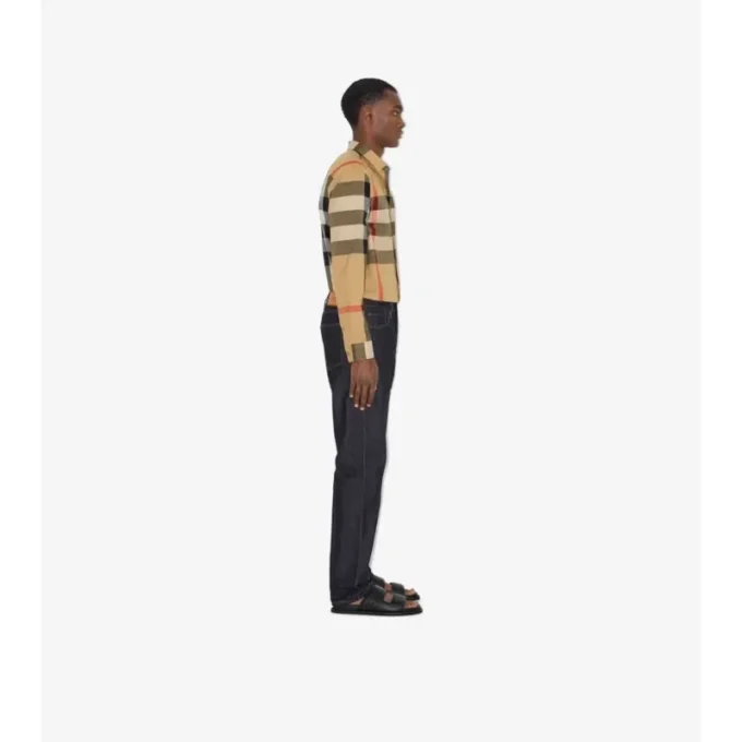 Slim Fit Check Cotton Shirt