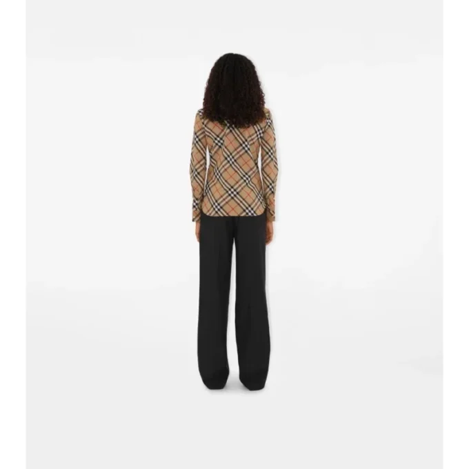 Slim Fit Check Cotton Shirt