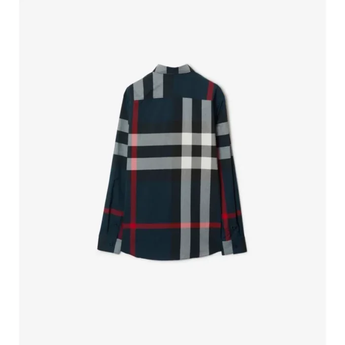 Slim Fit Check Cotton Shirt