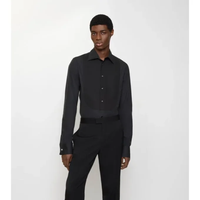 Slim Fit Cotton Tuxedo Shirt