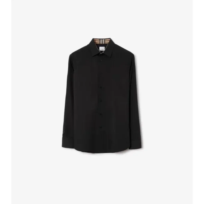 Slim Fit Stretch Cotton Shirt