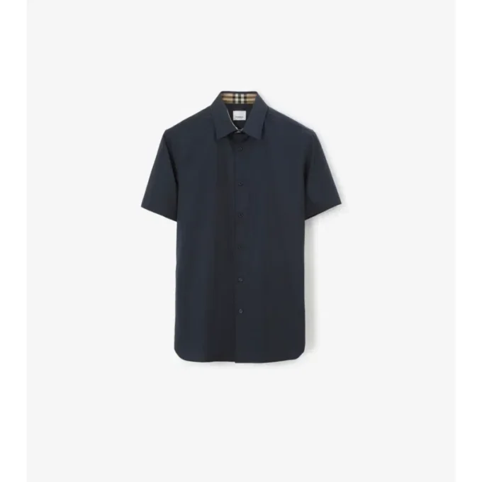Slim Fit Stretch Cotton Shirt