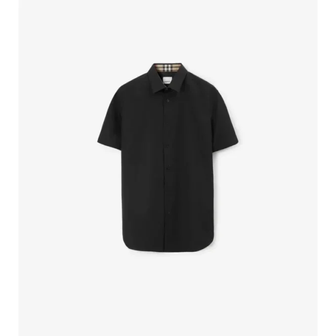 Slim Fit Stretch Cotton Shirt