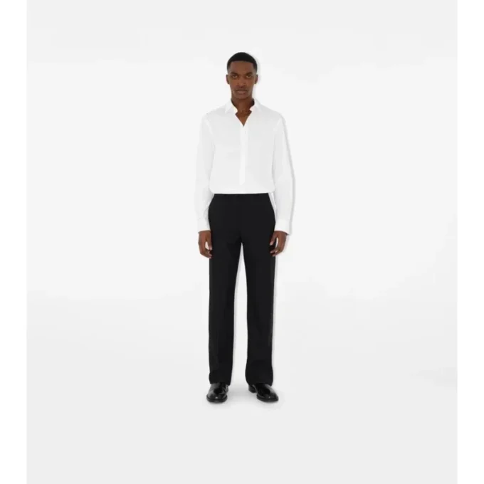 Slim Fit Stretch Cotton Shirt