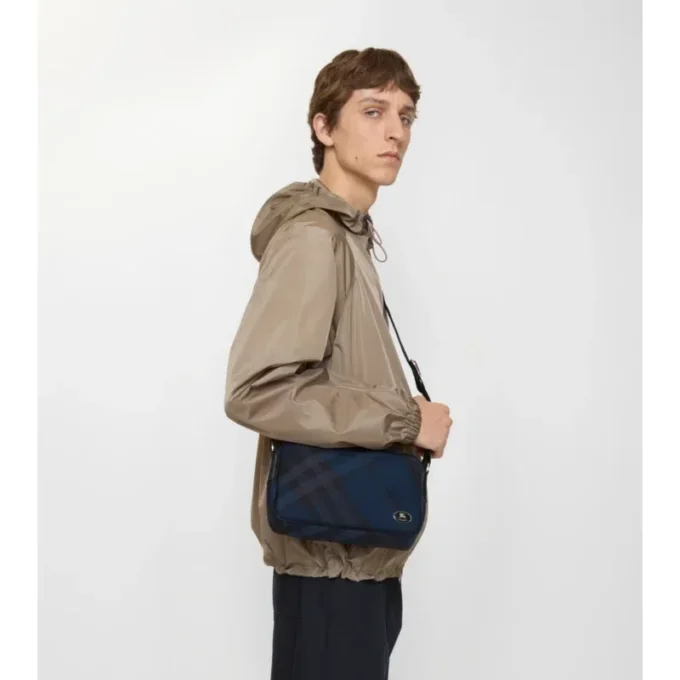 Slim Grid Crossbody Bag 