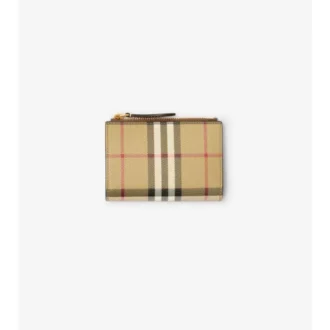 Small Check Bifold Wallet