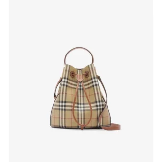 Small Check Bucket Bag