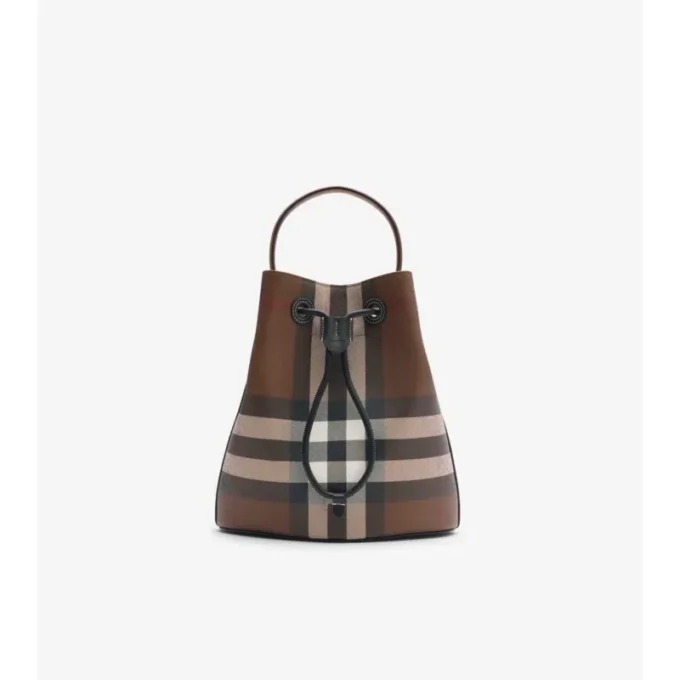 Small Check Bucket Bag