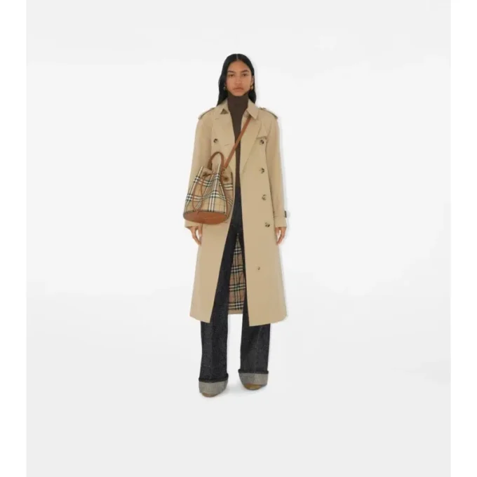Small Check Bucket Bag