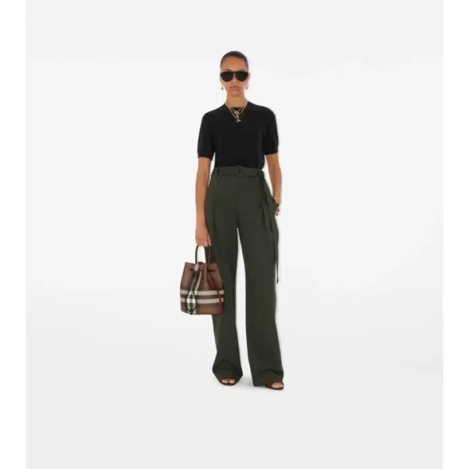 Small Check Bucket Bag