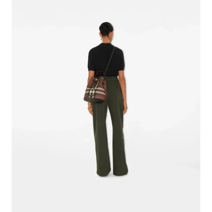 Small Check Bucket Bag