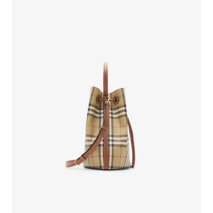 Small Check Bucket Bag