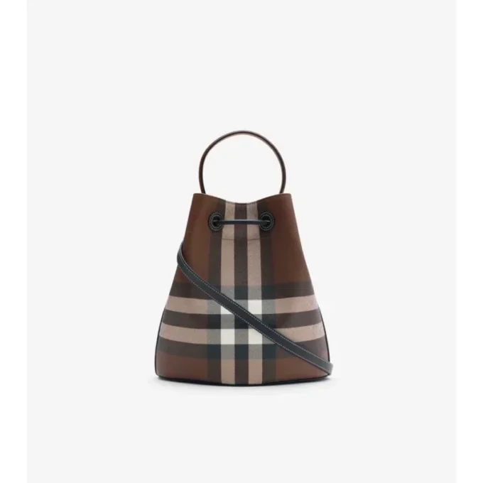 Small Check Bucket Bag