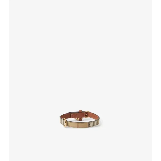 Small Check Dog Collar