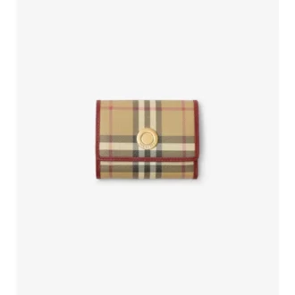 Small Check Folding Wallet