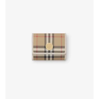 Small Check Folding Wallet