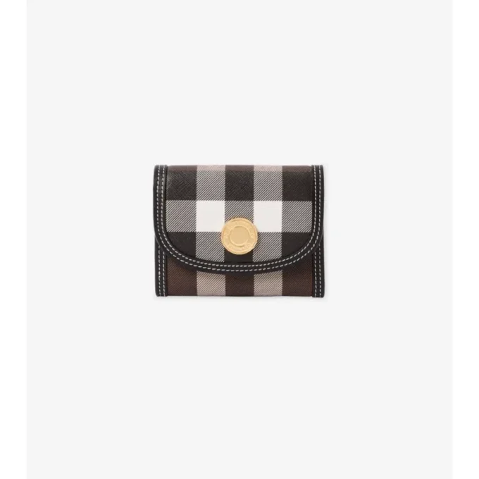 Small Check Folding Wallet