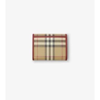 Small Check Folding Wallet