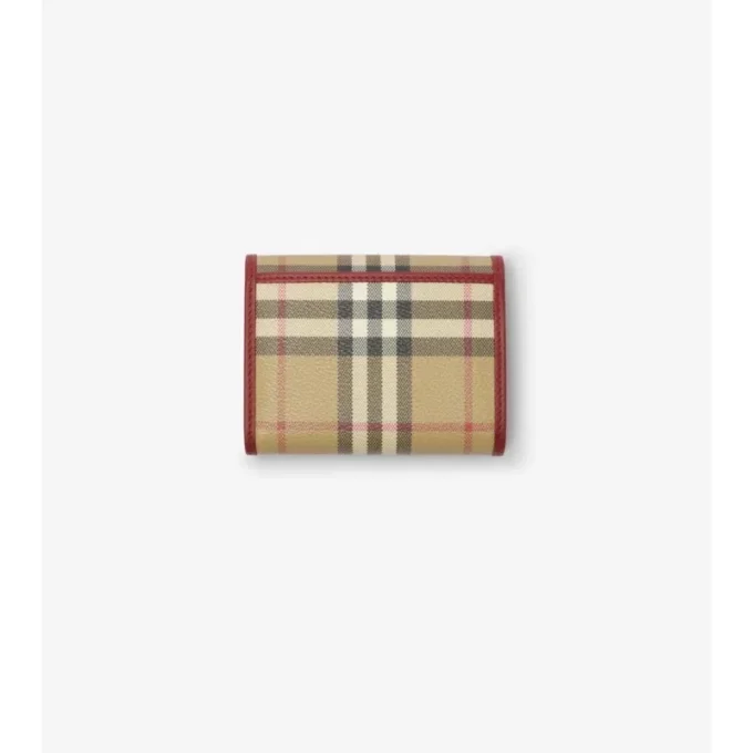 Small Check Folding Wallet