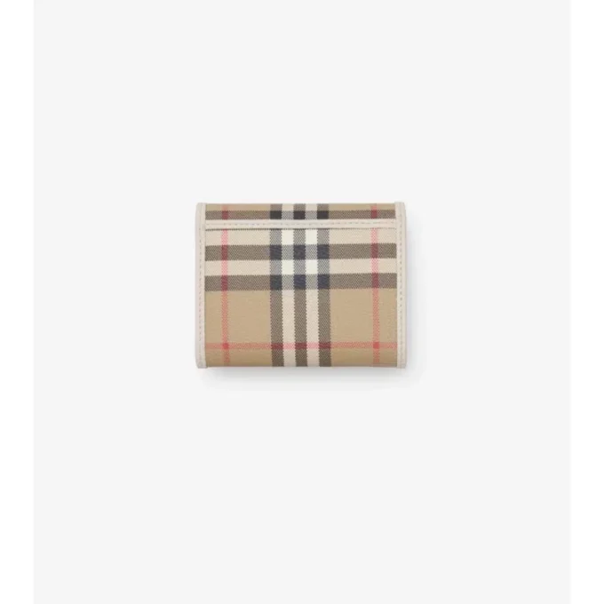Small Check Folding Wallet