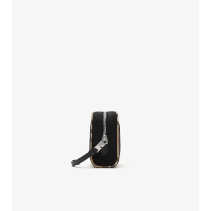 Small Check Trim Pouch