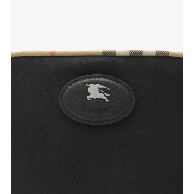Small Check Trim Pouch