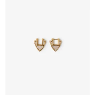 Small Shield Pava Earrings