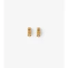 Small Shield Pava Earrings