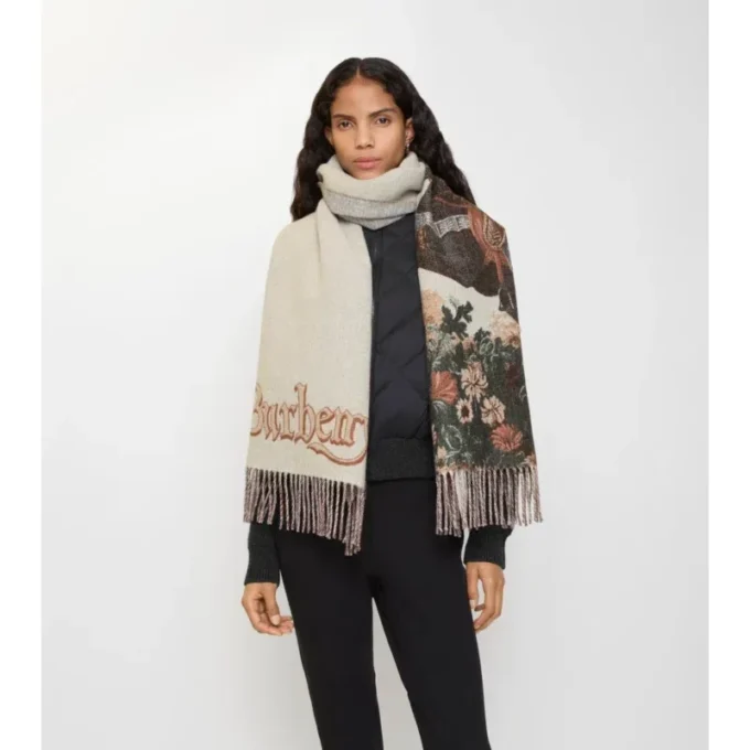 Stallion Portrait  Cashmere Scarf