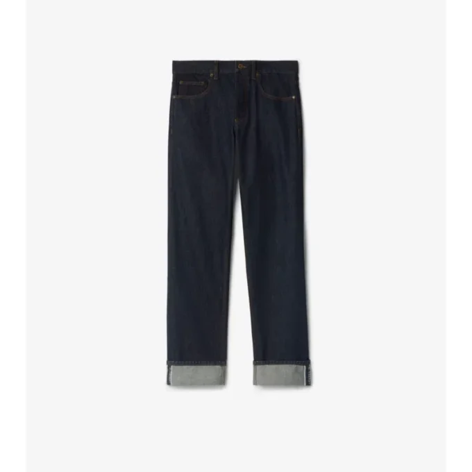 Straight Turn-Up Jeans