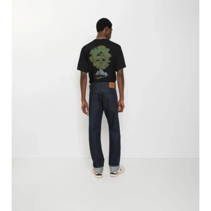 Straight Turn-Up Jeans