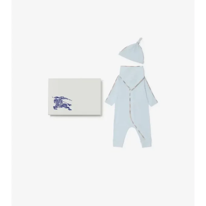Stretch Cotton Three-Piece Baby Gift Set