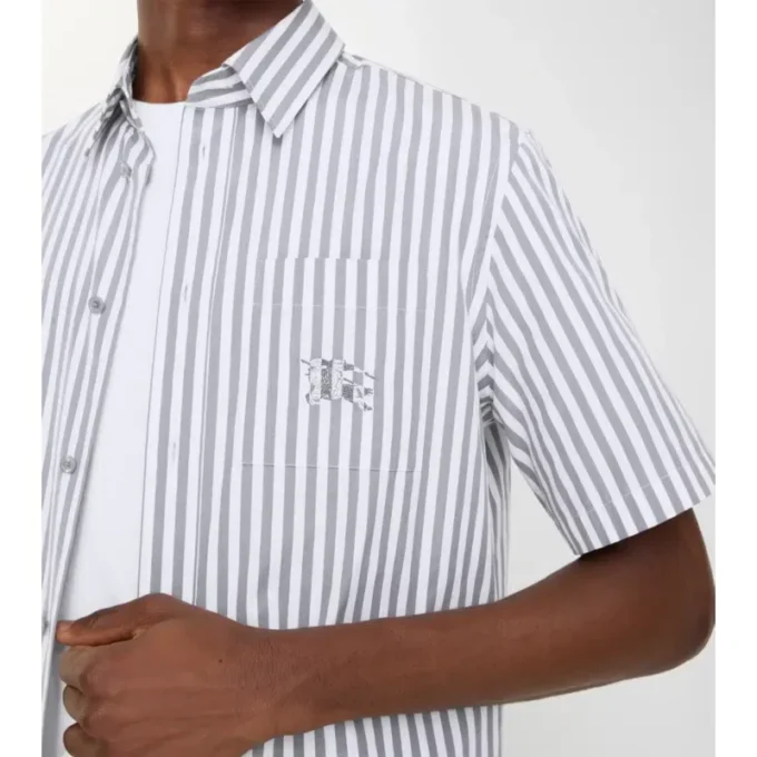 Striped Cotton Poplin Shirt