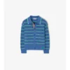 Striped Cotton Wool Cardigan