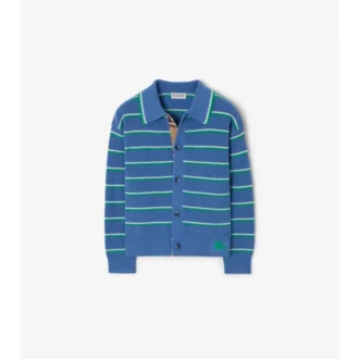 Striped Cotton Wool Cardigan