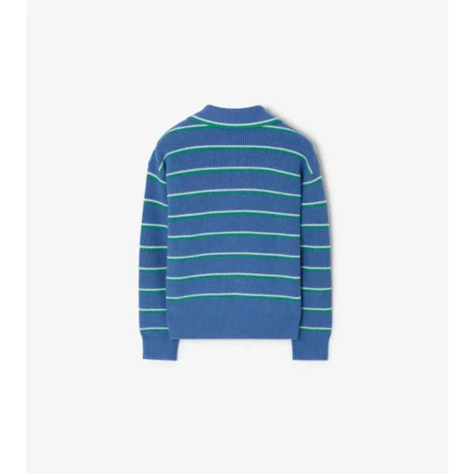 Striped Cotton Wool Cardigan