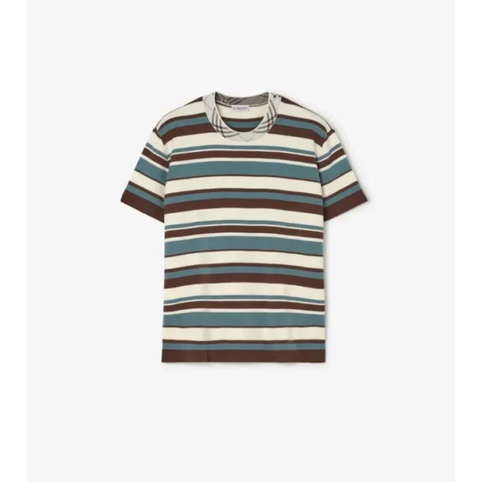 Striped Wool Blend T-Shirt